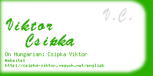viktor csipka business card
